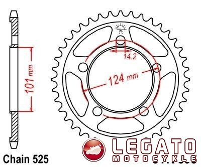 ZĘBATKA NAPĘDOWA JT TYŁ (525)