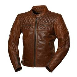 KURTKA MOTOCYKLOWA SKÓRZANA 4SR SCRAMBLER COGNAC