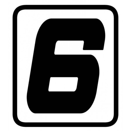 Barracuda Honda X-ADV Tabliczka Numeryczna Numer 6