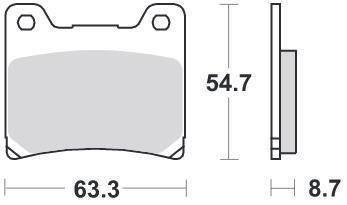 KLOCKI HAMULCOWE SBS 555 RQ