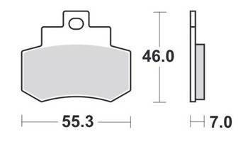 KLOCKI HAMULCOWE SBS 172 HF