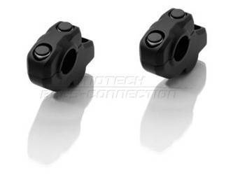 ZESTAW PODWYŻSZAJĄCY KIEROWNICĘ 22MM PODWYŻSZENIE 31MM PRZESUNIĘCIE 22MM SW-MOTECH BLACK