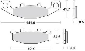 KLOCKI HAMULCOWE SBS 597 RQ