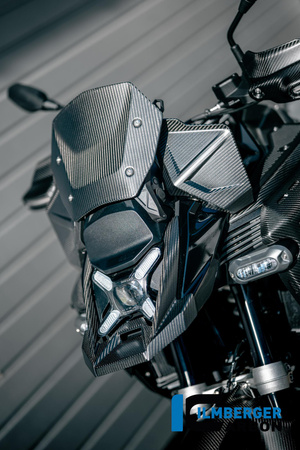 Deflektor lewy owiewki szyby - matowy carbon BMW R 1300 GS Adventure (od 2024) ILMBERGER CM.WAL.020.24GSA