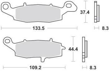 KLOCKI HAMULCOWE SBS 705 HF