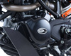 ZESTAW OSŁON SILNIKA RG RACING KTM 125 DUKE 17-, RC125 17- (2 CZĘŚCI) BLACK