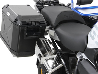 Sidecarrier Cutout stainless steel incl. Xplorer sideboxes black for BMW R1250GS (2018-2023)