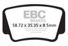 EBC Klocki hamulcowe FA463R (kpl. na 1 tarcze) (odpowiednik PROX 37.227102)