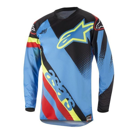 Bluza Alpinestars Racer FLAGSHIP Cross Enduro kolor Czarny/Czerwony/Niebieski2019