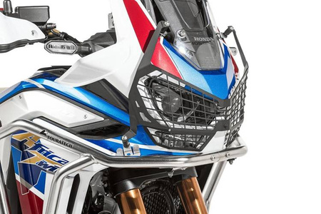 Headlight protector black with quick release fastener for Honda CRF1100L Adventure Sports "OFFROAD USE ONLY"