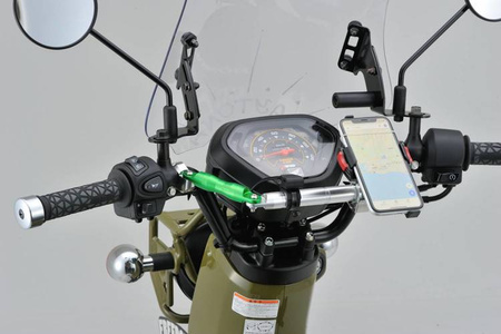 Wspornik kierownicy ze stopu aluminium 200mm  srebrny