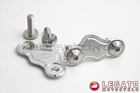 Zaślepki lusterek EVOTECH RC Aprilia srebrne