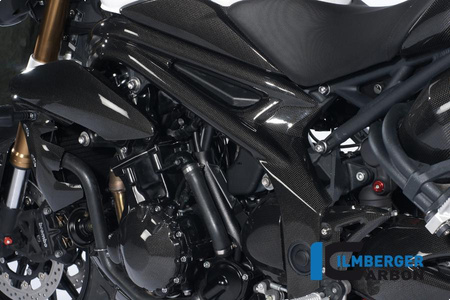 Osłona ramy lewa carbon - Triumph Speed Triple (2011-now) ILMBERGER RAL.003.TRSPT.K