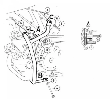 Suzuki SV 650/S (2003-2006) Gmol silnika