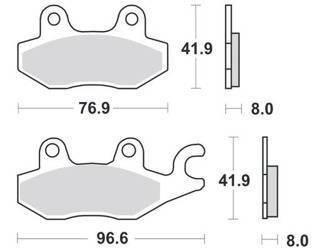 KLOCKI HAMULCOWE SBS 134 MS