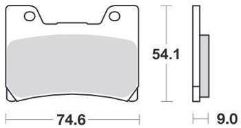 KLOCKI HAMULCOWE SBS 645 HF