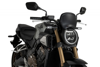 Owiewka PUIG Retroplate do Honda C650R 24-25 Czarny mat (J) 22138J