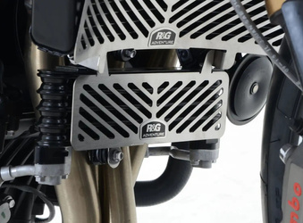 OSŁONA CHŁODNICY OLEJU TRIUMPH SPEED TRIPLE 11- STAL NIERDZEWNA