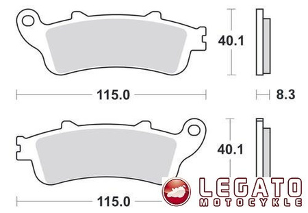 KLOCKI HAMULCOWE SBS 156 CT