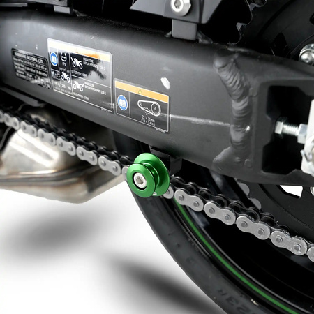 ROLKI POD PODNOŚNIK RG RACING KAWASAKI NINJA 1000SX 20- GREEN