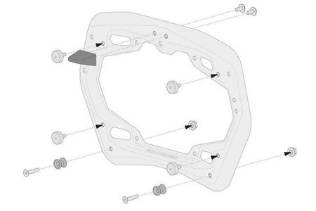 ZESTAW ADAPTERÓW NA STELAŻ PRO NA KUFRY BOCZNE BOCZNYCH GIVI MONOKEY SW-MOTECH