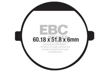 EBC Klocki hamulcowe FA198 (kpl. na 1 tarcze)