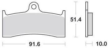 KLOCKI HAMULCOWE SBS 729 RS