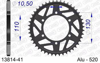 13814-41 AFAM ZĘBATKA TYLNA ALUMINIOWA YAMAHA