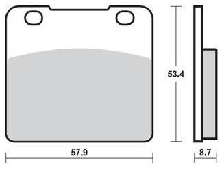 KLOCKI HAMULCOWE SBS 577 DCC