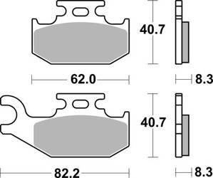 KLOCKI HAMULCOWE SBS 836 SI