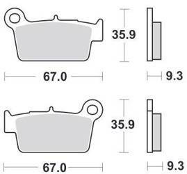 KLOCKI HAMULCOWE SBS 790 HF