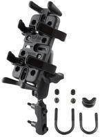 Uchwyt Finger Grip™ do telefonów komórkowych oraz przenośnych urządzeń elektronicznych montowany do ramy kierownicy lub do podstawy hamulca / sprzęgła w motocyklu