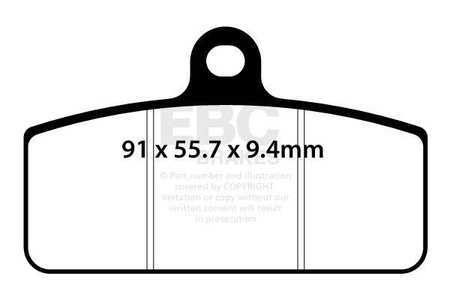 EBC Klocki hamulcowe SXR756HH Side By Side Race Formula (kpl. na 1 tarcze)
