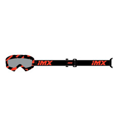 GOGLE IMX MUD GRAPHIC ORANGE GLOSS/BLACK - SZYBA CLEAR (1 SZYBA W ZESTAWIE)