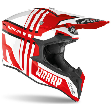 KASK AIROH WRAAP BROKEN RED GLOSS