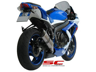 SC Project Tłumik Końcowy Oval Titanium Suzuki GSX-R 600/750 2008-2010