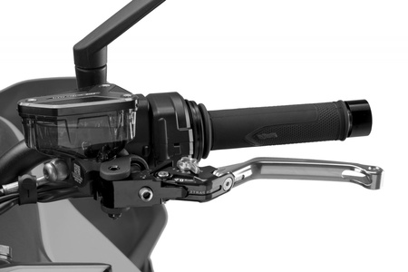 Regulowana dźwignia sprzęgła PUIG 4.0 EVO (z zawiasem, wymaga adaptera) Srebrny (P) 4210PP