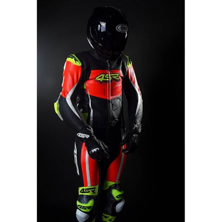 KOMBINEZON SKÓRZANY DWUCZĘŚCIOWY 4SR RR EVO III NEON
