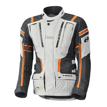 Motocyklowa Kurtka Tekstylna Held Hakuna II Grey/Orange