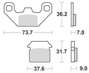 KLOCKI HAMULCOWE SBS 213 CT