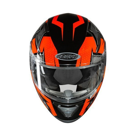 Kask Motocyklowy Ozone Arrow Black/Grey/Fluo Red