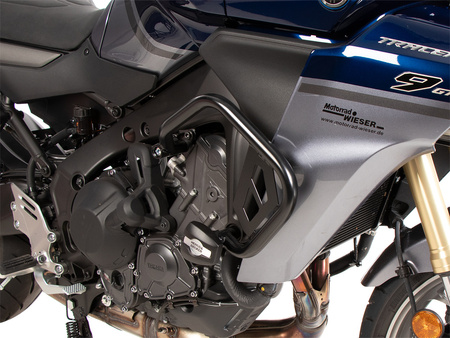 Engine protection bar black incl. protection pads for Yamaha Tracer 9 GT / GT+ / Y-AMT (2025-)