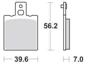 KLOCKI HAMULCOWE SBS 519 RSI