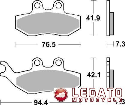 KLOCKI HAMULCOWE SBS 168 HF