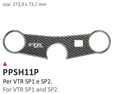 ONEDESIGN Naklejka na półkę kierownicy Honda VTR SP1 SP2