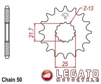 ZEBATKA NAPĘDOWA JT PRZÓD (530)
