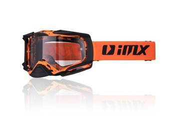GOGLE IMX DUST GRAPHIC ORANGE/BLACK MATT - SZYBA DARK SMOKE + CLEAR (2 SZYBY W ZESTAWIE)