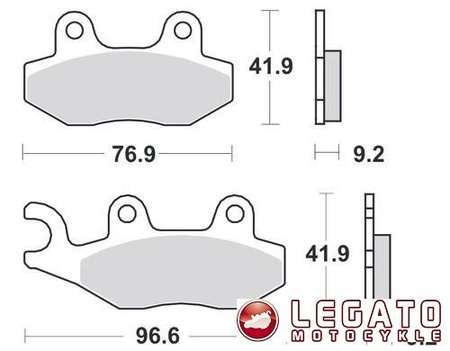 KLOCKI HAMULCOWE SBS 163 HF