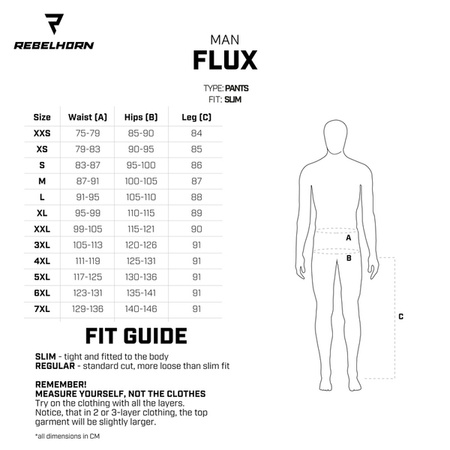 Motocyklowe Spodnie Tekstylne Rebelhorn Flux Black
