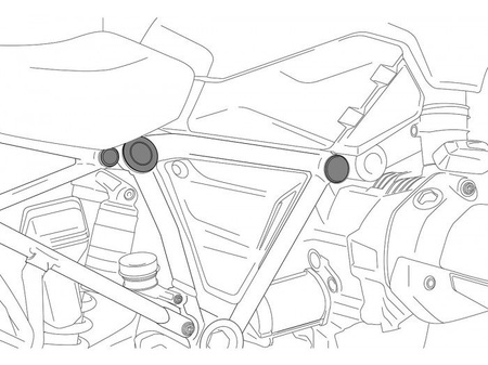 ZAŚLEPKI RAMY PUIG DO BMW F750GS / F850GS 2018-2024